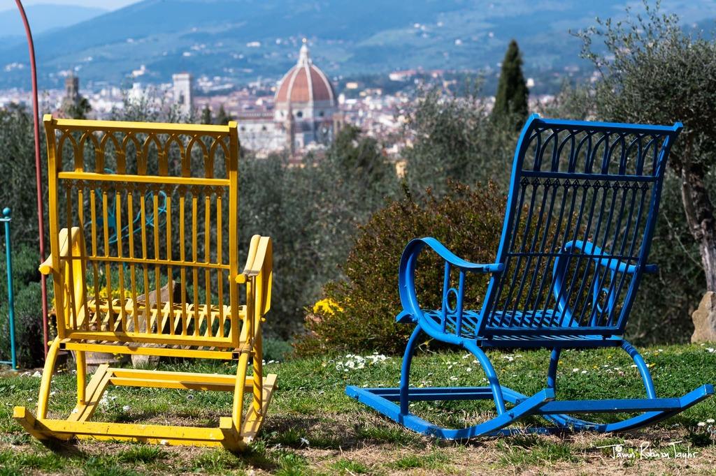 Un giardino con vista